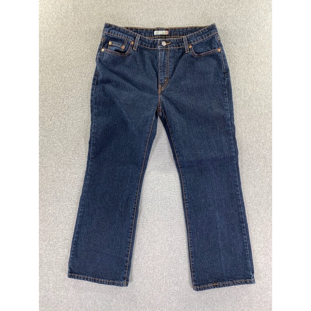 Levi's 515 Bootcut Women's 16M Dark Wash Denim Jeans‎ Cowgirl Country Western